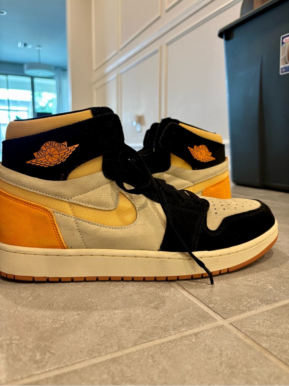 Jordan Low-Top Sneakers in Orange and Black